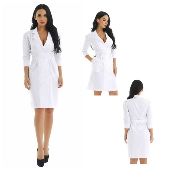 White on sale scrub dress