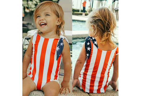 baby girl 4th of july swimsuit