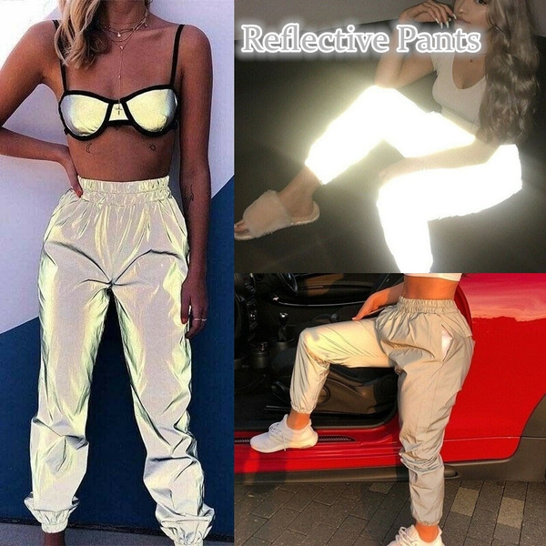 Reflective pants 2024 plus size