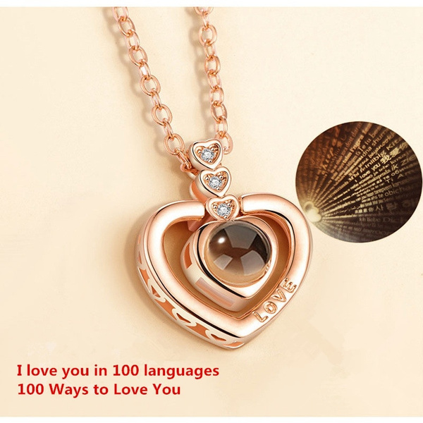 I love you deals in 100 ways necklace