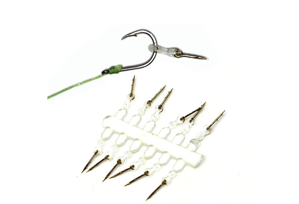 12PCS Bait Carp Fishing Hook Bait Sting Boilies Pin with Corn Ronnie Hair Rig