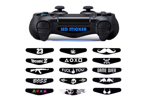 Color : A 10Pcs Lightbar Decals LED Light Bar PVC Stickers for PS4 Controller 