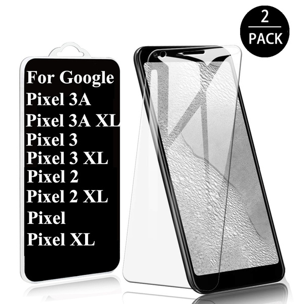 2Pcs For Google Pixel 3A XL Screen Protector 9H Hardness Genuine Ultra Clear Tempered Glass Screen Protector Guard Film For Google Pixel 3A / Google ...