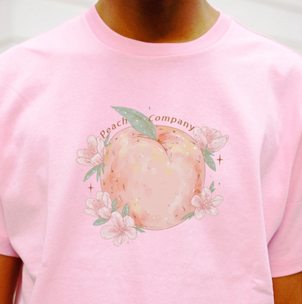 aesthetic peach shirt