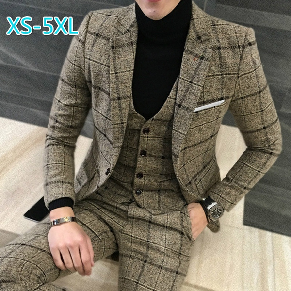 plaid wool suit