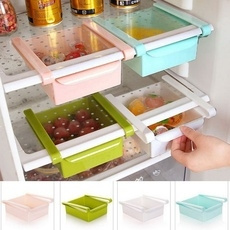Hot Sale Slide Kitchen Fridge Freezer Space Saver Organizer Storage Rack Shelf Holder Drawer