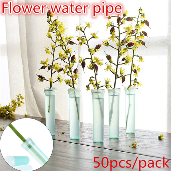 50pcs/pack Flower Floral Water Tubes Vials for Flowers