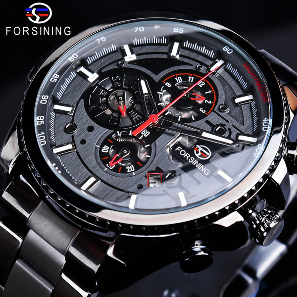 Forsining Chinese Draak Skelet Ontwerp Transparante Kast Mechanisch Heren Polshorloge Gouden Horloge Herenhorloges Top Merk Luxe kopen vanaf een prijs van 17