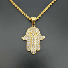 turkey, 18k gold, eye, fatimahand