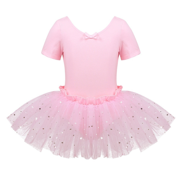 CHICTRY Girls Kids Basic Long Sleeve Ballet Dress Princess Sparkly Sequined Party Dance Leotard