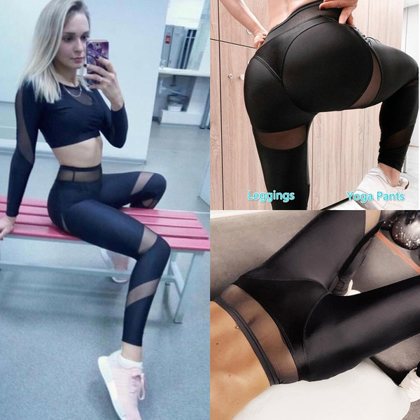Sexy Push Up Leggings Breathable Yoga Sports Pants Women High