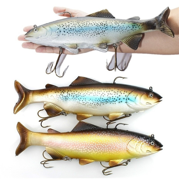 400g Giant Rainbow Trout Soft Swimbait Fishing Lure for Big Catch