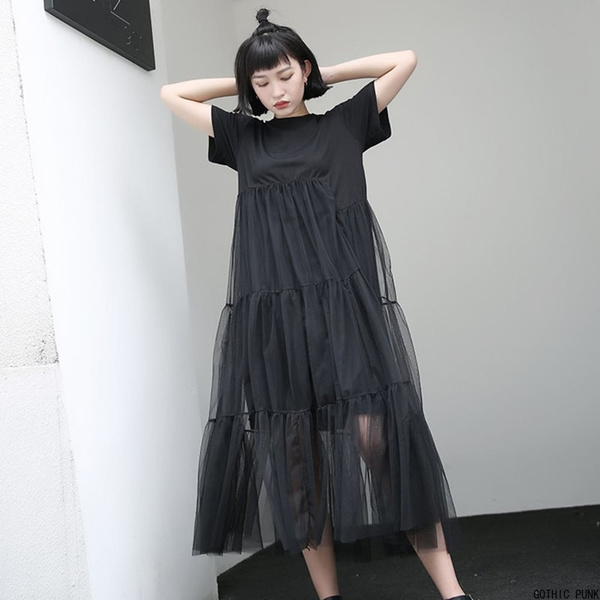 Gothic Dress Casual Harajuku, Harajuku Punk Gothic Dress