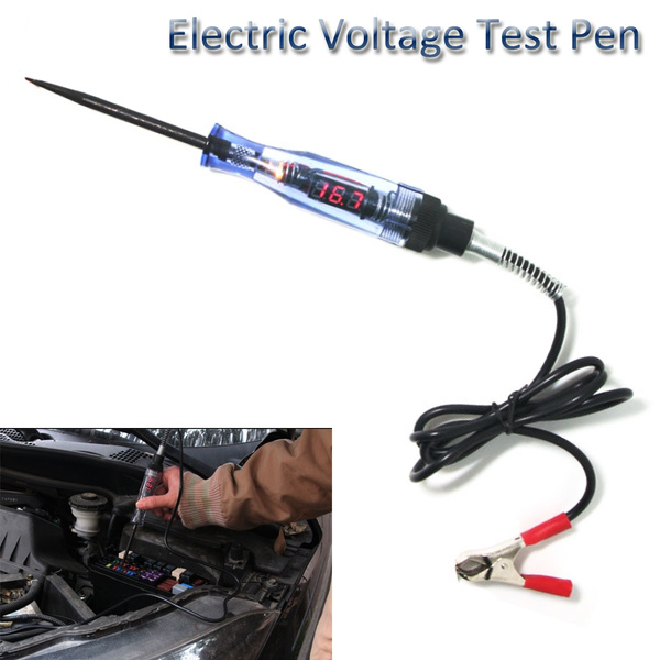 Tool LED Light Car Probe Detector Digital LCD Tester Electric Voltage Test Pen 