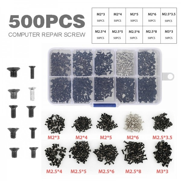 Great 500pcs/set Newest Laptop Notebook Computer Screw Kit Fit For IBM ...