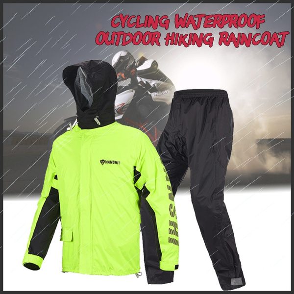 Adult Reflective Raincoat Rain Pants Suit Impermeable Motorcycle