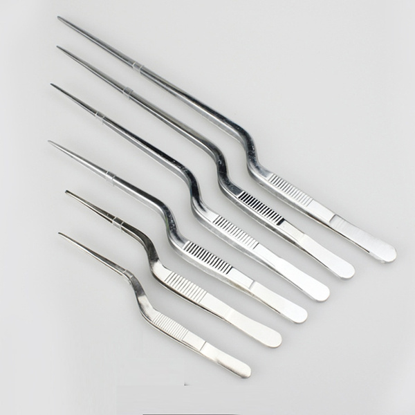 Kitchen Tool Chef Plating BBQ Clip Stainless Steel Barbecue Tongs Food Tweezer