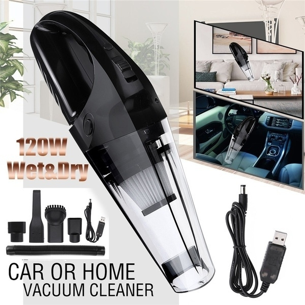 120W 3000pa Car Vacuum Cleaner Rechargeable Cordless Handheld Home Wet & Dry Vac 