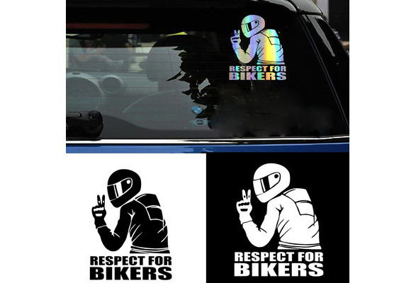 Styling Bicycle Protection 3D Respect Reflective  Auto Decal Car Sticker 
