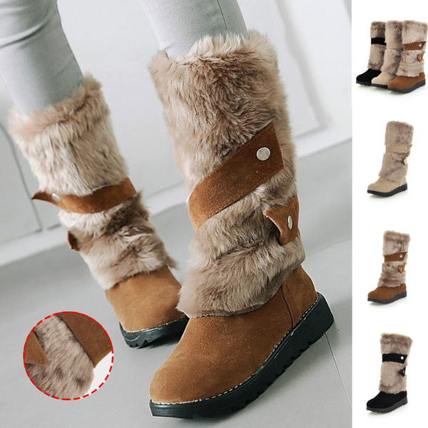 Winter Snow Boots 2019 Women Thick Fur 