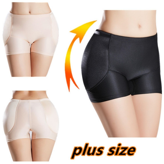 Fake Ass Womens Butt and Hip Enhancer Booty Padded Underwear Panties Body  Shaper Seamless Butt Lifter Panty Boyshorts Shapewear