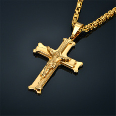 stainlessnecklace, Men, Cross necklace, Cross Pendant