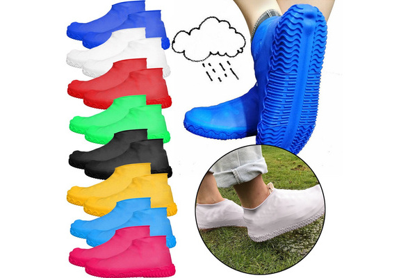 1*Silicone Overshoes Rain Waterproof Shoe Covers Boot Cover Protector Recyc W1Y8 
