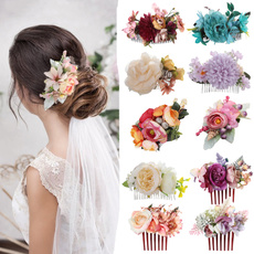 flowerhaircomb, womenhair, bridalheadwear, Head Bands