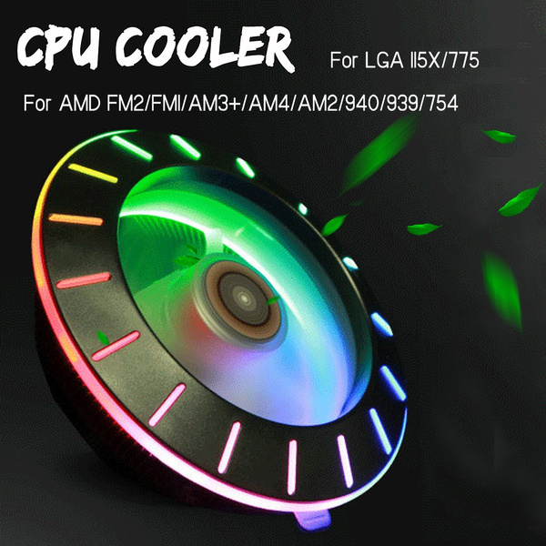 CPU Cooler LED RGB Cooling Fan UFO Heatsink CPU Cooler For inter