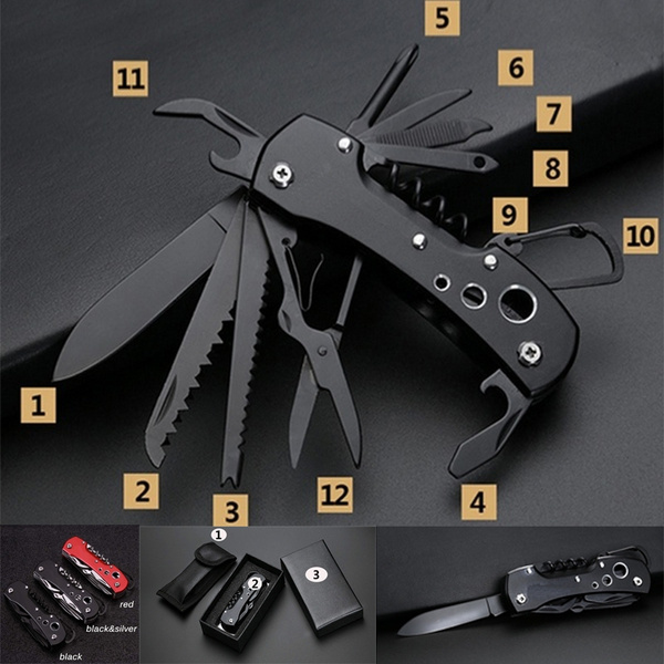 Multifunctional Knives Swiss Army Knife 12 In 1 Multi Tool 1 Multifunction Tools Survival Gears Outdoor Hunting Camping Military Pocket Knife Wish