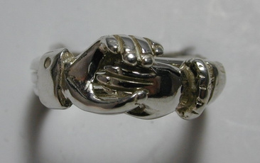 puzzlering, claddaghring, Silver Jewelry, silverringsforwomen