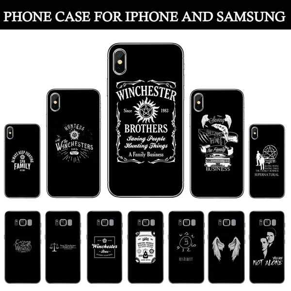 Inspired by Supernatural phone case Supernatural iPhone case 7 plus X XR XS Max 8 6 6s 5 5s se Supernatural Samsung galaxy case s9 s9 Plus note 8 s8 s7 edge s6 s5 s4 note gift art cover print 