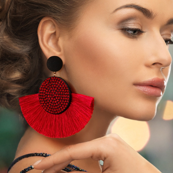 earrings wearing style