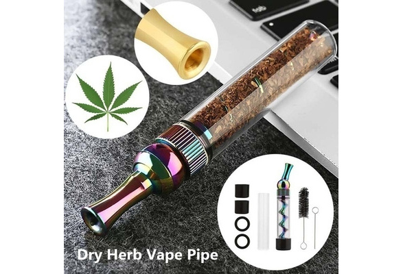 Flue-Cured Tobacco Device Smoking Twisty Glass Blunt Pipe Obsolete with Cleaning  Kit Smoke Tool Smoking Set