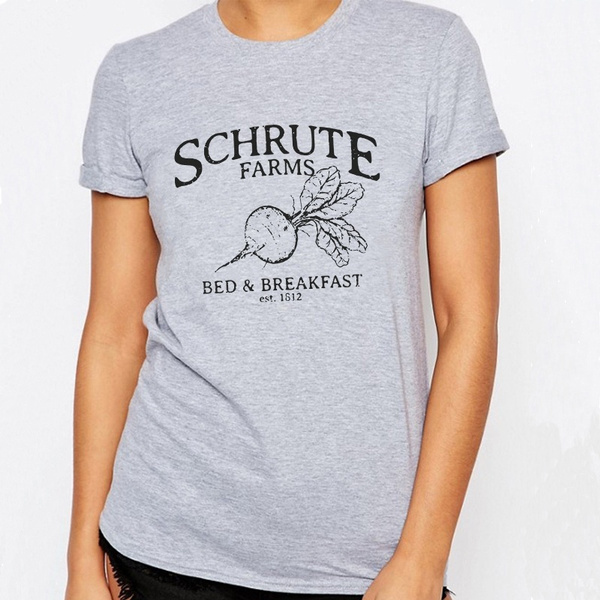 Schrute Farms Women Tshirt The Office Tshirt Dwight Schrute Bears Beets Battlestar Galactica Women Shirt Tops Wish