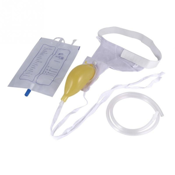 2 Types Reuseable Male Female Urine Bag Urinal Pee Holder Collector