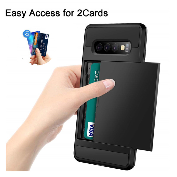Para Samsung Galaxy S10 Resistente Tipo Armadura tipo Billetera con Bolsillos Tarjetas Plus Estuche Cubierta Paragolpes Para Samsung Galaxy S10 Resistente Tipo Armadura tipo Billetera con Bolsillos Tarjetas Plus Estuche Cubierta Paragolpes