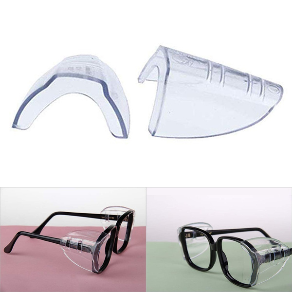Clear Glasses Side Protector, 6 Pairs Safety Eye Glasses Side Shields, Flexible Clear Eye Glasses Side Shield For Small To Medium Safety Glasses
