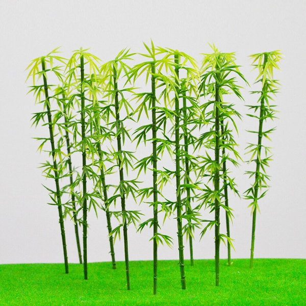 15cm Green Plastic Bamboo Model For Model Trains Layout Architectural Model Making Miniature Scale Model Bamboo Wish