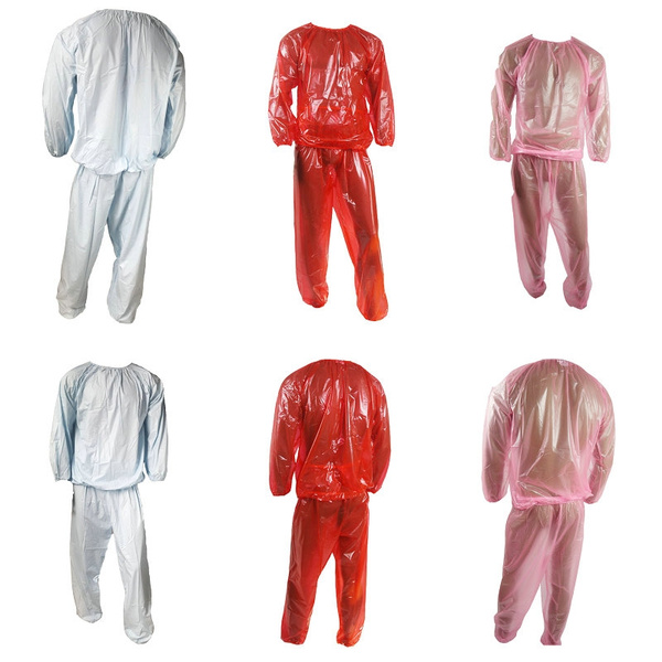 Plastic sales jogging suit