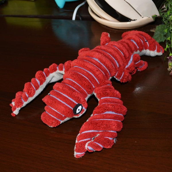 Improve Pet Health Dogs Chew Doll Safe Nontoxic Toy Puppys Funny Red Lobster CO 