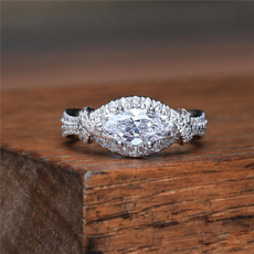 moissanite, marquisecu, DIAMOND, wedding ring