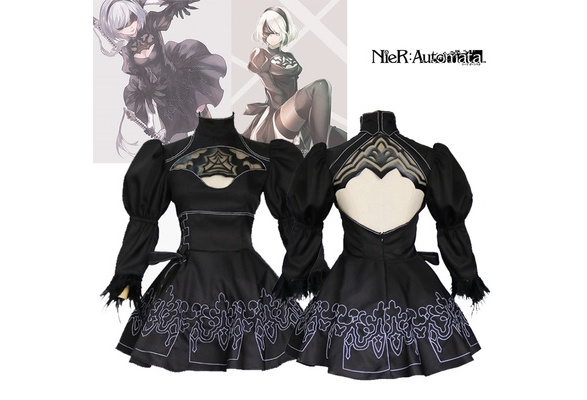 NieR:Automata 2B Uniform Dress Cosplay Costume From Anime For 