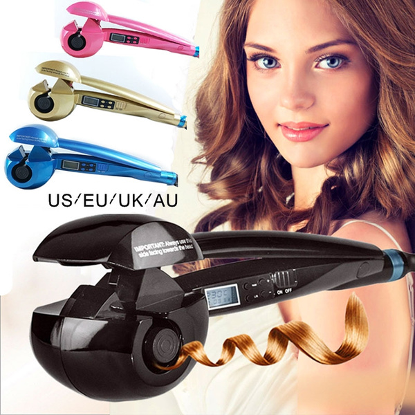 New LCD Screen Automatic Women Hair Curler Heating Ceramic Wave Hair  Styling Tools Hair Care Curl Magic Curling Iron Hair Styler | Wish