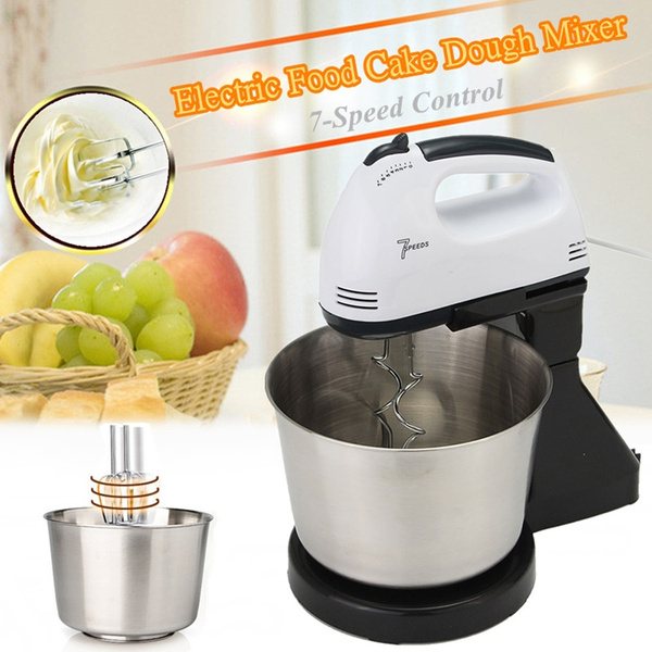 2019 Fashion 7 Speed Electric Food Cake Egg Dough Blender Handheld Stand Mixer With 1 7l Bowl Wish