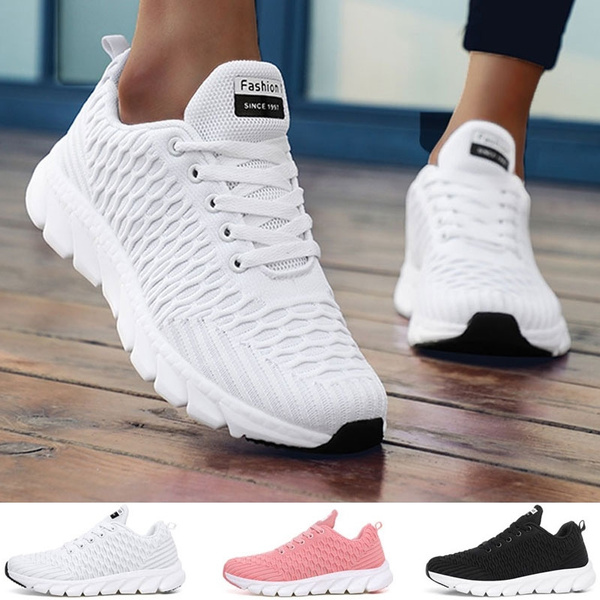 Women Casual Sports Shoes Fashion Breathable Walking Mesh Shoes ...