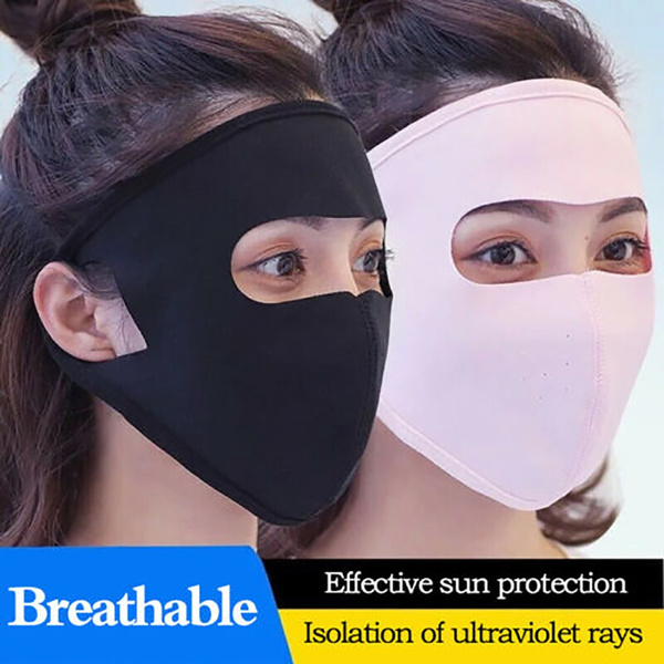 2019 Ultrathin UV Summer Sun Protection Sunscreen Full Face Mask Outdoor  Masque intégral écran solaire protection solaire