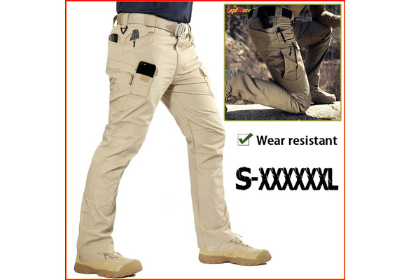 MOTOR CASUAL Mens Cargo Pants Work Hiking Trousers Tactical Military Pants