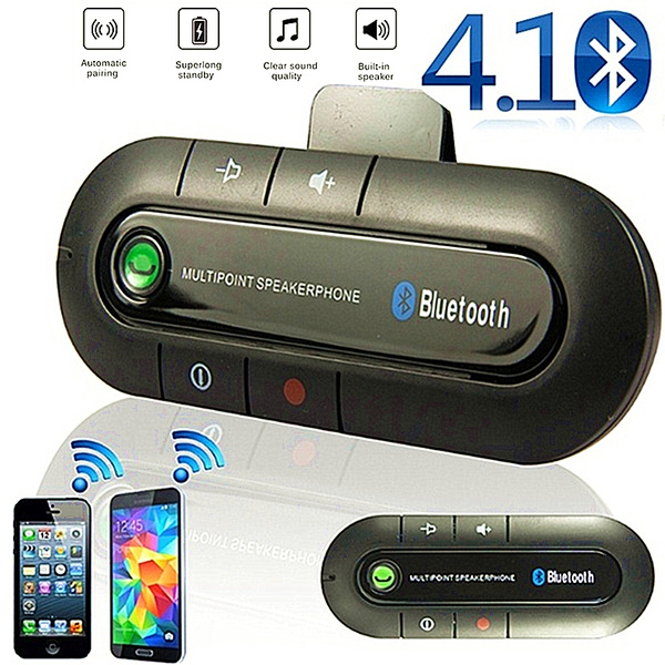 Wireless Bluetooth Handsfree Multipoint Speakerphone Speaker Visor Car Kit