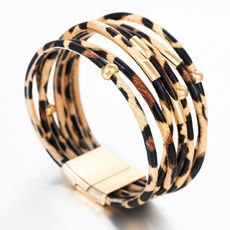 Leopard, Fashion, Jewelry, multi-layer bracelet